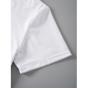 Heart Print T-Shirt For Valentine's Day Gifts, Crew Neck Short Sleeve T-Shirt, Casual Every Day Tops, Women's Clothing