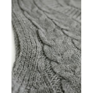 Cable V-Neck Sweater Vests, Casual Loose Sleeveless Fall Winter Knit Sweater Vest, Women's Clothing