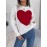 Twist Heart Knitted Pullover Sweater, Casual Long Sleeve Sweater For Fall & Winter, Women's Clothing